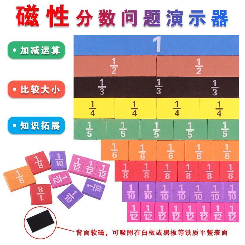 CK51★分數問題演示器 分數圓盤 分數片9片裝 EVA海綿 小學數學教具 | 蝦皮購物