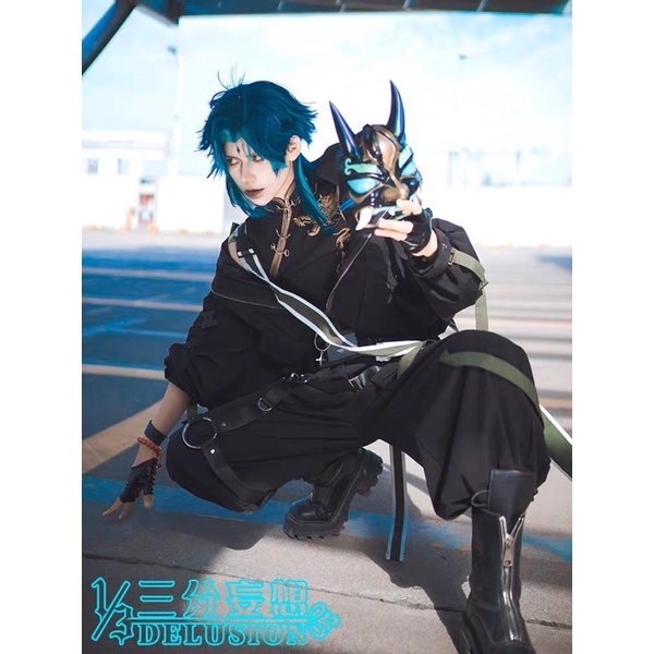 crazii shop》 代購cos系列三分妄想原神服降魔大聖工裝服魈 crazii shop》 代購cos系列三分妄想原神服降魔大聖工裝服魈