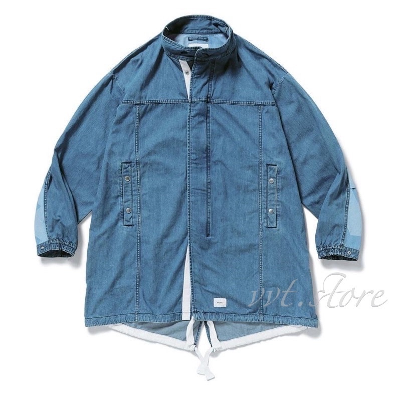 WTAPS 18AW THOMPSON / JACKET. COTTON. DENIM M51 丹寧 長版外套 風衣