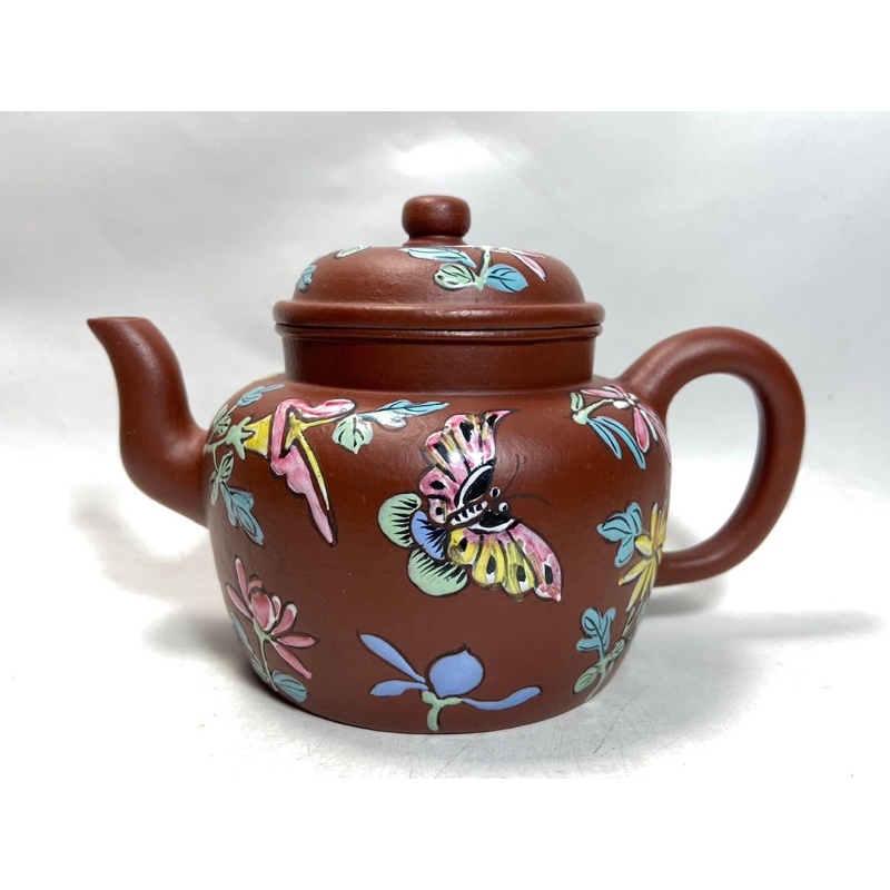 中國宜興紫砂壺/琺瑯彩德鍾/大紅袍/大品| 蝦皮購物