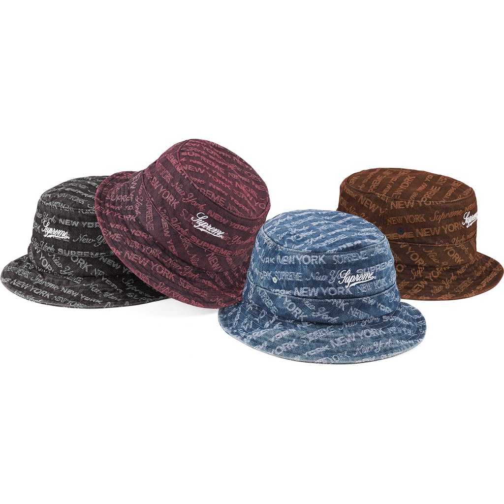 Supreme 2022 F/W 秋冬Multi Type Jacquard Denim Crusher 單寧