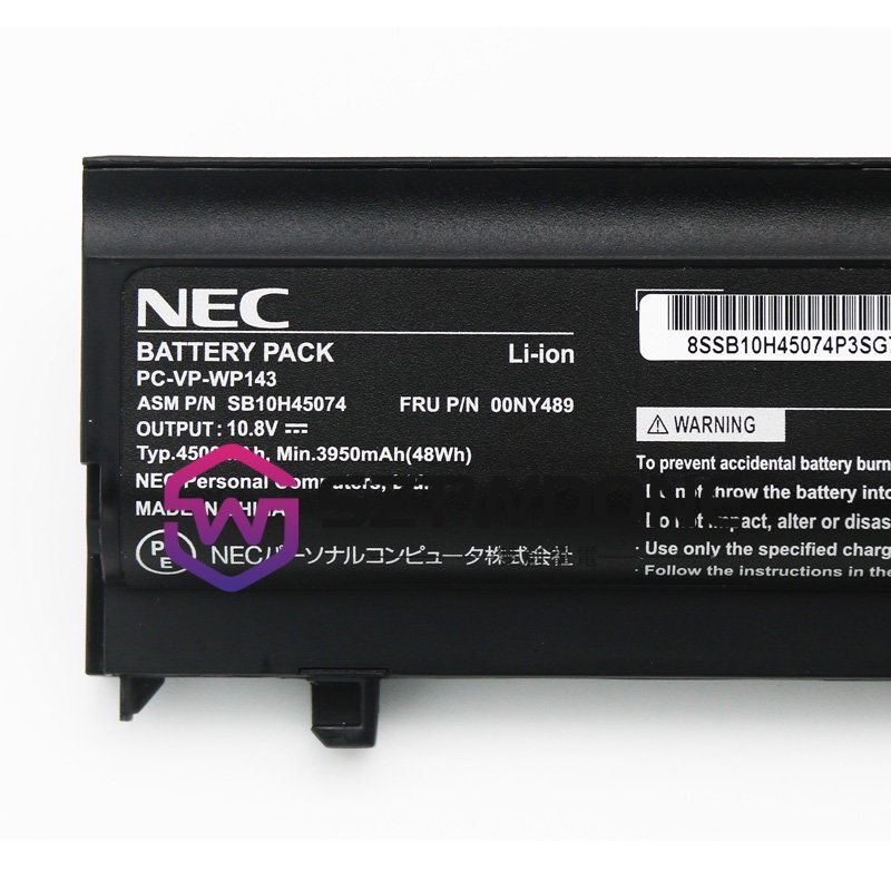 適用於NEC PC-VP-WP143 SB10H45074 00NY489 原廠電池筆電電池