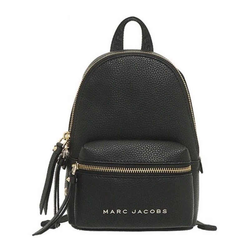 Marc Jacobs MJ 荔枝 小後背包 馬克賈伯 現貨 新款皮革後背包 真皮拼接帆布 全新 僅有一顆售完不補 | 蝦皮購物