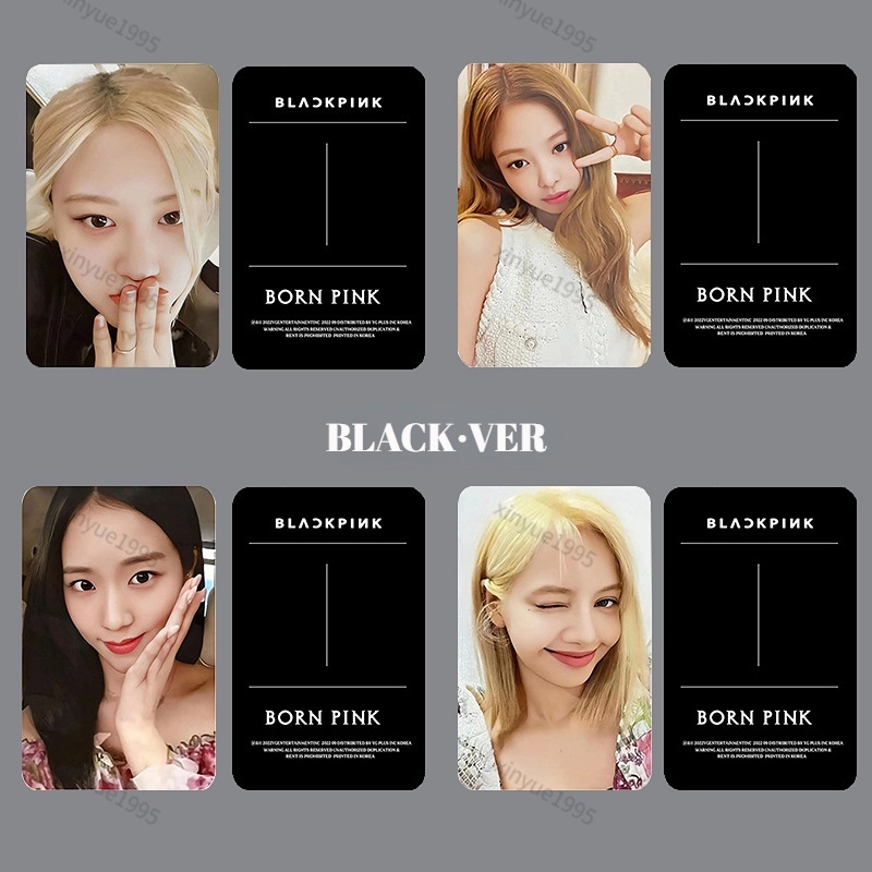 Blackpink 新專輯黑版 BORN PINK 收藏小卡 LISA JISOO lomo照片卡 | 蝦皮購物