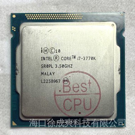 24小時出貨Intel i7 2600k i7 2700k i7 3770k 超頻1155 cpu 桌電