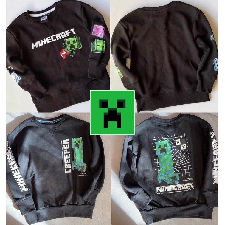 衣斯坦寶｜英國正版 2022秋冬新款 當個創世神 Minecraft 男童 長袖 衣服 麥塊 史蒂夫 苦力怕 我的世界 | 蝦皮購物