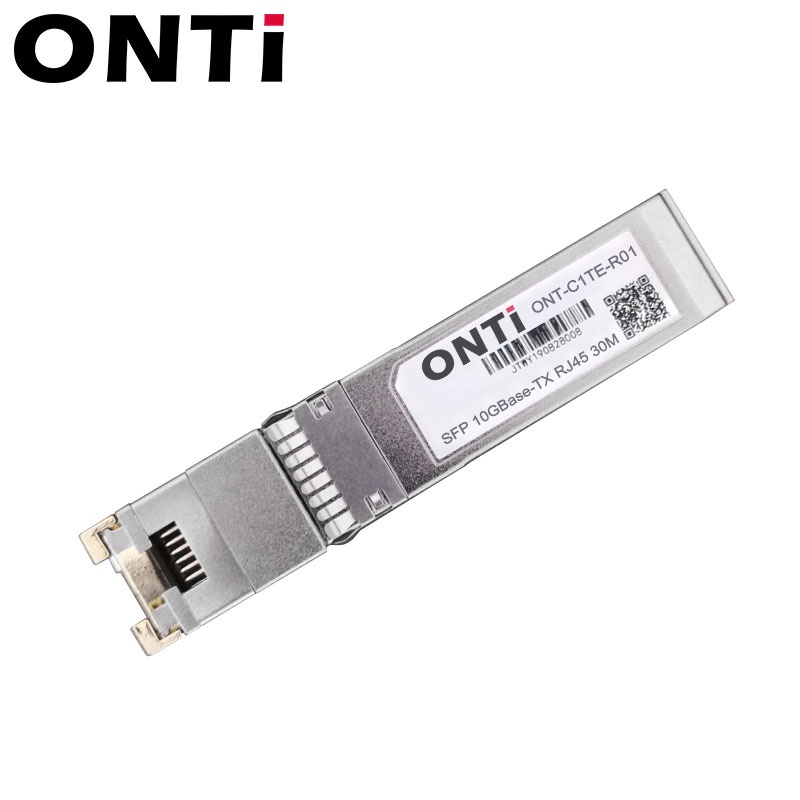 ONTi RJ45 光轉電模組 10G Base-T SFP+ 電口光模塊 兼容Cisco/mikrotik | 蝦皮購物