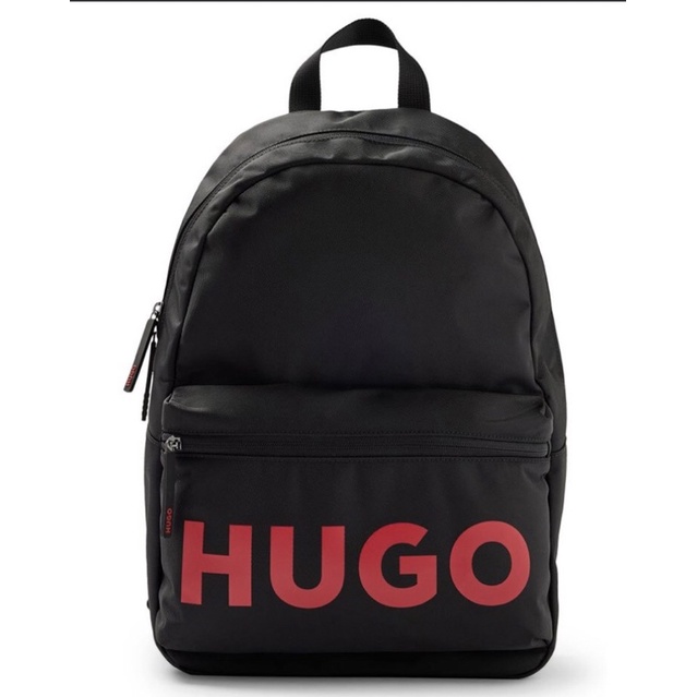 全新HUGO BOSS 基本款後背包 大LOGO款 保證真品 | 蝦皮購物