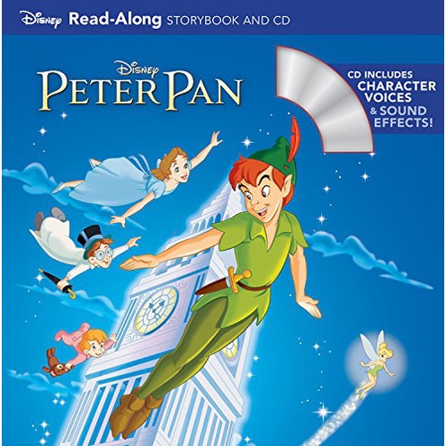 Peter Pan Read-Along Storybook and CD/Disney Book Group【禮筑外文