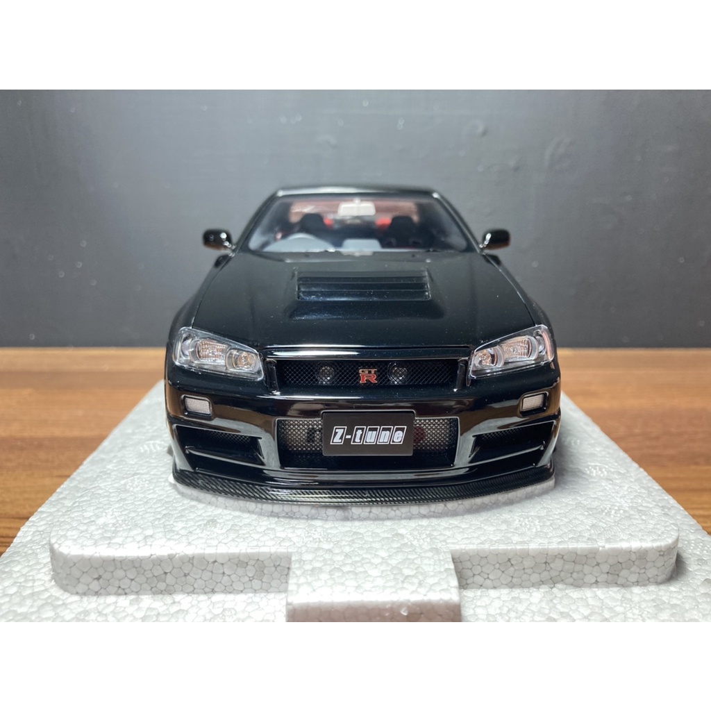 收藏模人】MotorHelix nissan GT-R R34 Z-tune nismo 黑色1:18 1 收藏模人】MotorHelix nissan GT-R R34 Z-tune nismo 黑色1:18 1