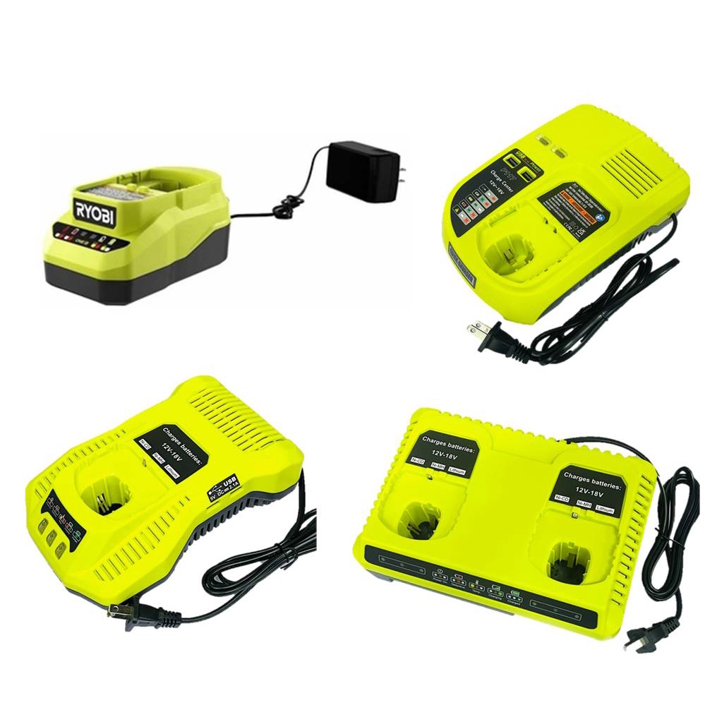 RYOBI 充電池 充電器 Amazon.com: Ryobi P118 鋰離子雙化學電池充電器,適用於1 個+ 18 伏特