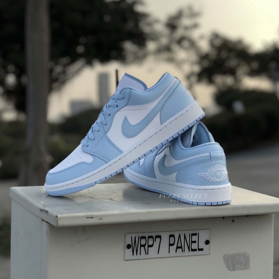 逢甲FUZZY】W Air Jordan 1 Low Aluminum 奶油北卡藍DC0774-141 | 蝦皮購物