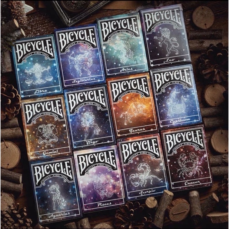 撲克星球］Bicycle 限量十二星座花切魔術收藏撲克牌生日禮物聖誕