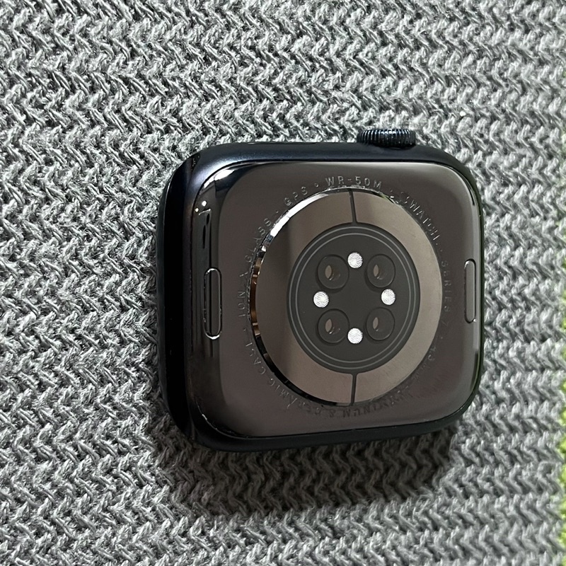 Apple Watch Series 7 GPS 45MM 95成新保固內運動錶帶午夜色黑S7 A2474