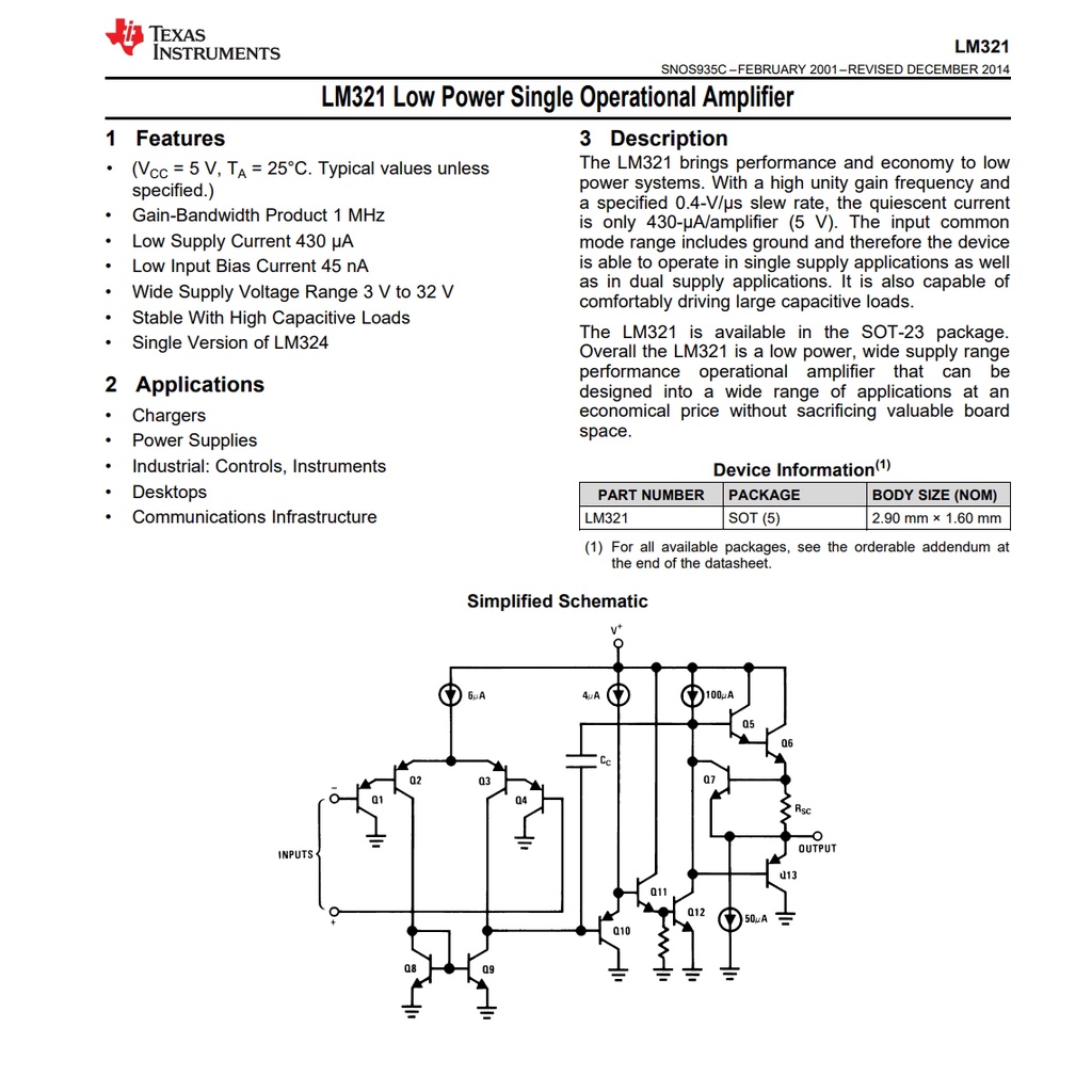 LM321MF/NOPB LM321MF A63A TI 運算放大器 - 運放器 LOW PWR SGL OP AMP | 蝦皮購物