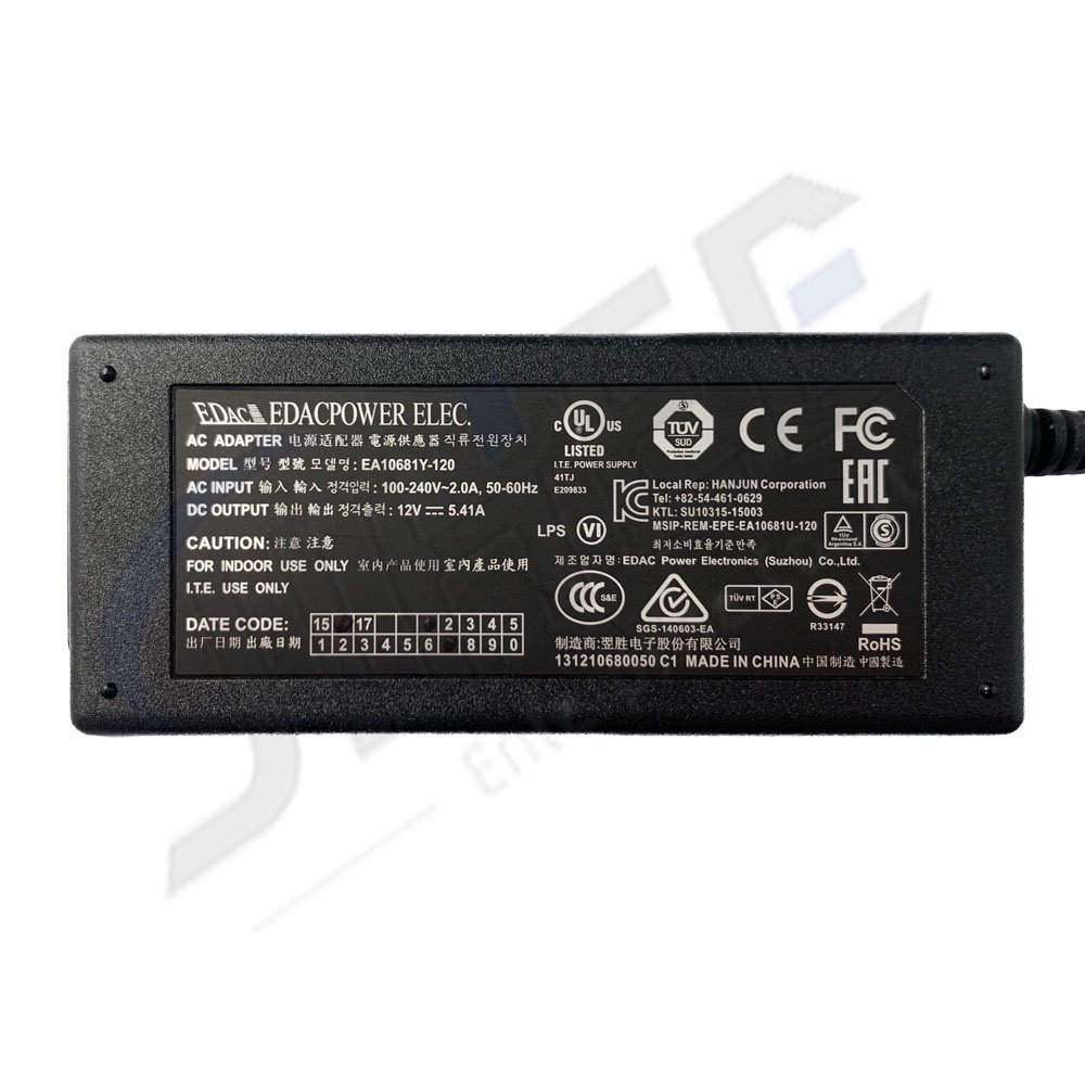 EDAC NAS 變壓器12V 5.41A 65W 電源供應器Synology 群暉DS716+II DS720