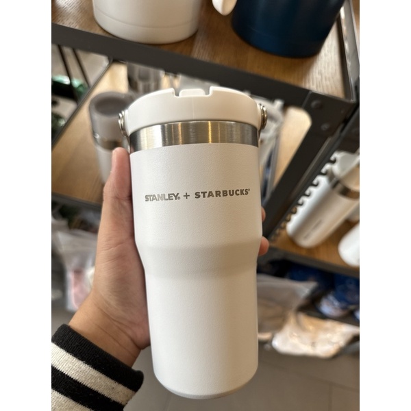 星巴克 STANLEY白20OZ不鏽鋼吸管杯 | 蝦皮購物