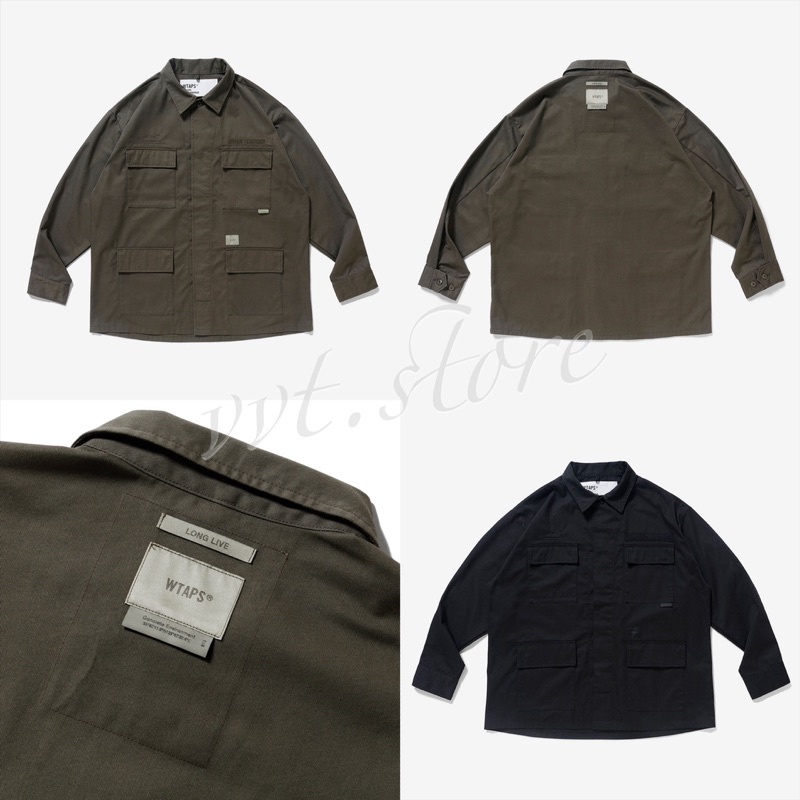 WTAPS 22AW JUNGLE / LS / CTPL. TWILL. DOT SIGHT 長袖襯衫 外套 四袋襯衫