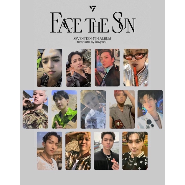 SEVENTEEN FACE THE SUN一直娛簽售特典B版