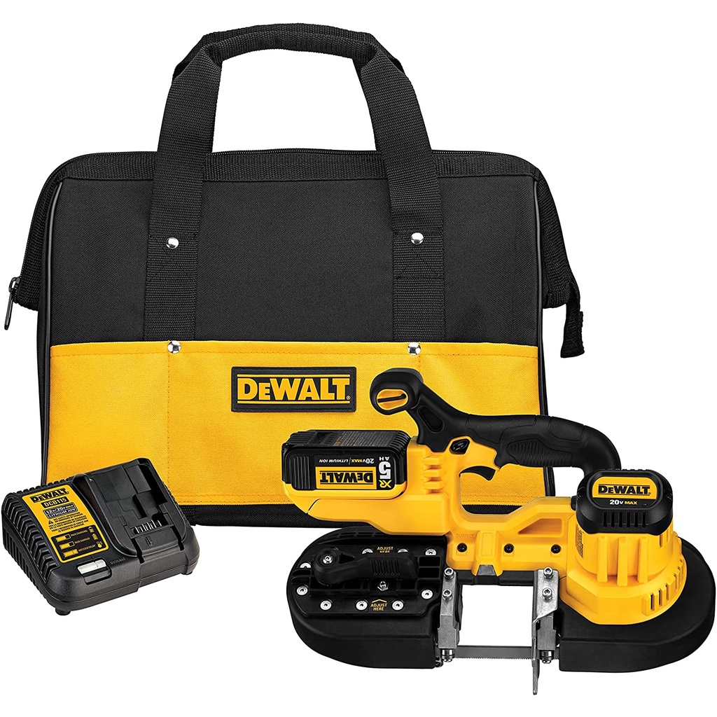 含稅得偉DeWALT DCS377 13/4”(44.35mm) 20V 18V 無刷馬達 迷你 可調速 帶鋸機 蝦皮購物