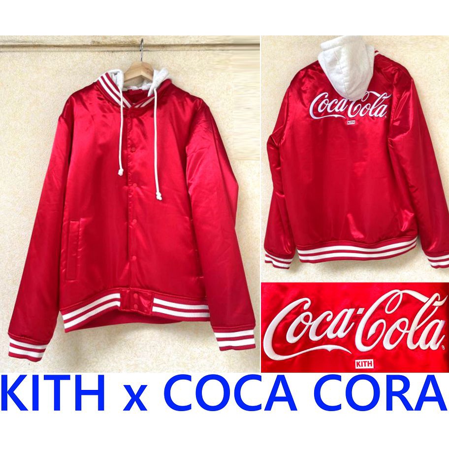 Kith coca cola hot sale varsity jacket