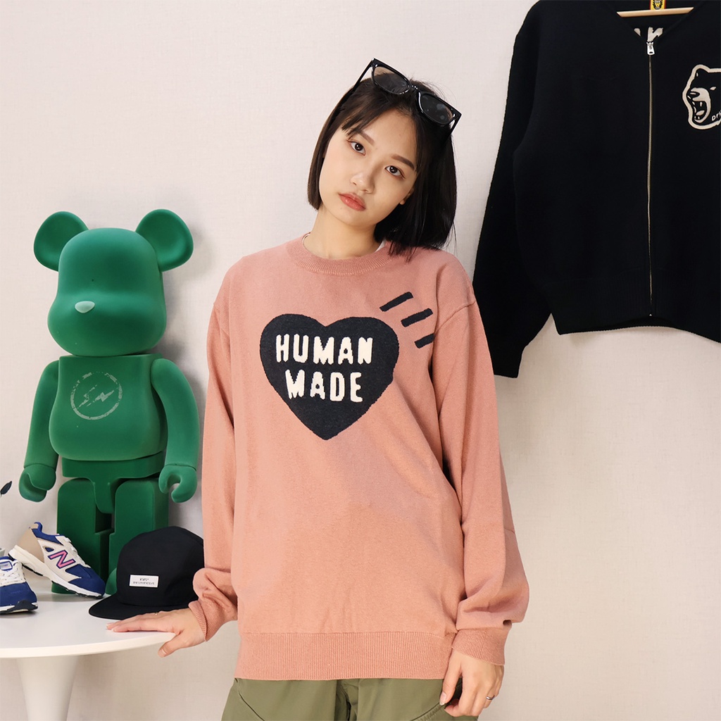 AirRoom 【現貨】2022AW HUMAN MADE HEART L/S KNIT SWEATER 愛心針織