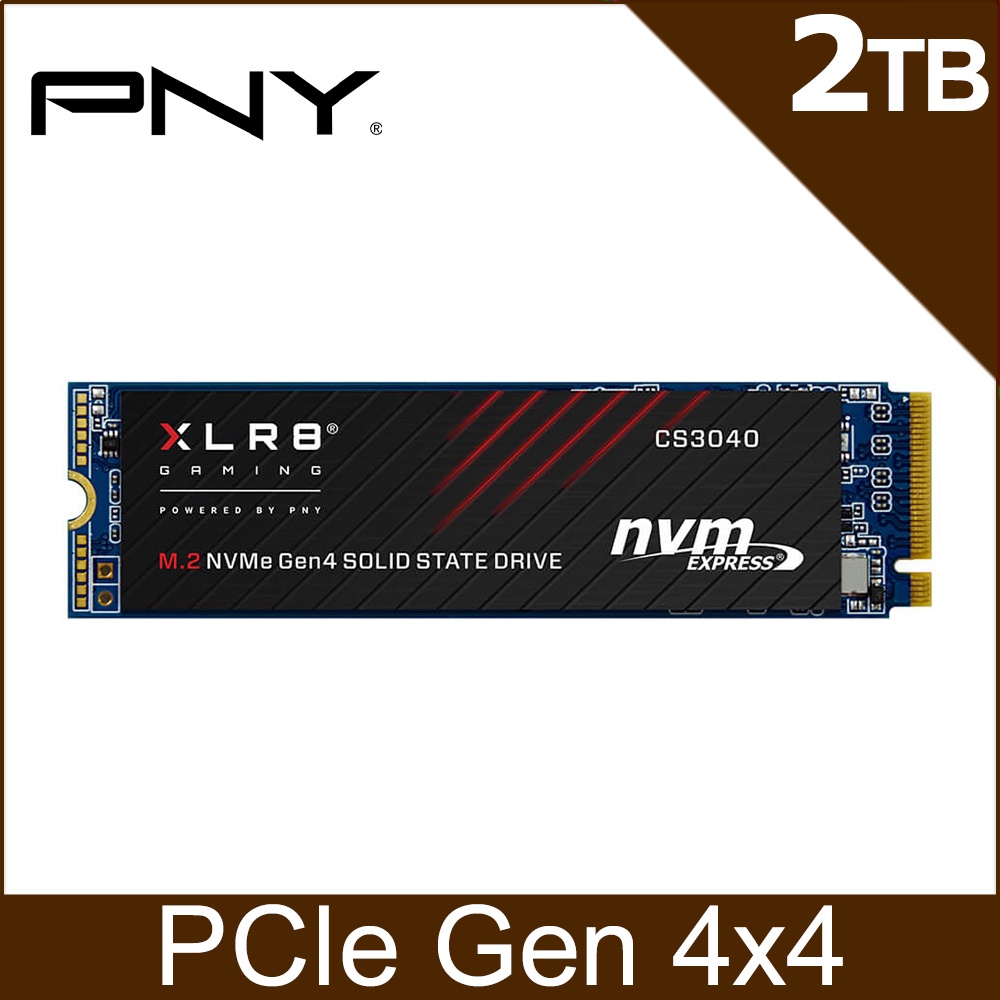 PS5擴充】全新公司貨PNY XLR8 CS3040 2TB M.2 2280 PCIe Gen4 SSD固態