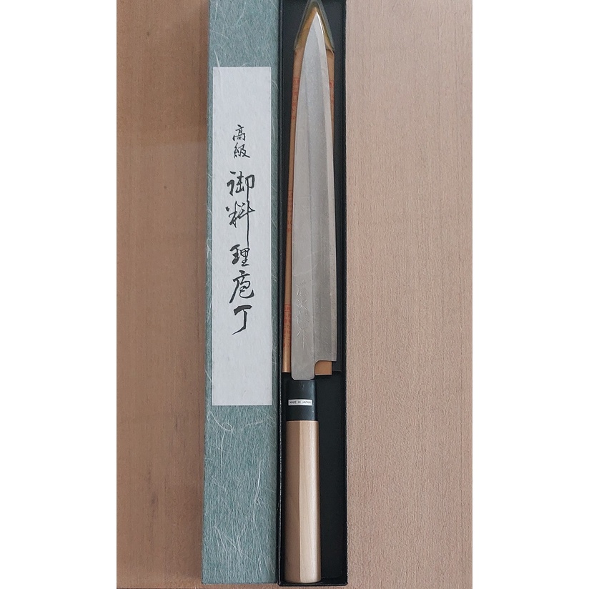 藤次郎白紙鋼日本柳刃生魚片刀27CM 日本製F-909 | 蝦皮購物