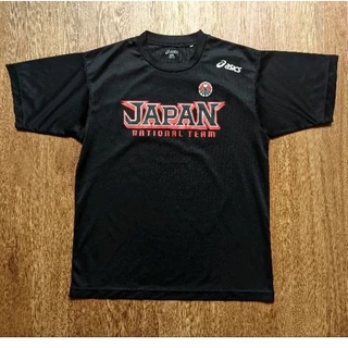 亞瑟士 Asics 日本國家隊 黑色練習衣 日本隊 短袖 上衣 籃球