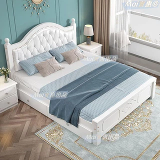 優質品 床架 雙人床架 加高床架 午休床 鐵床 折疊床 實木床現代簡約床雙人1.8x2米出租房床1.5米家用1.2米單人