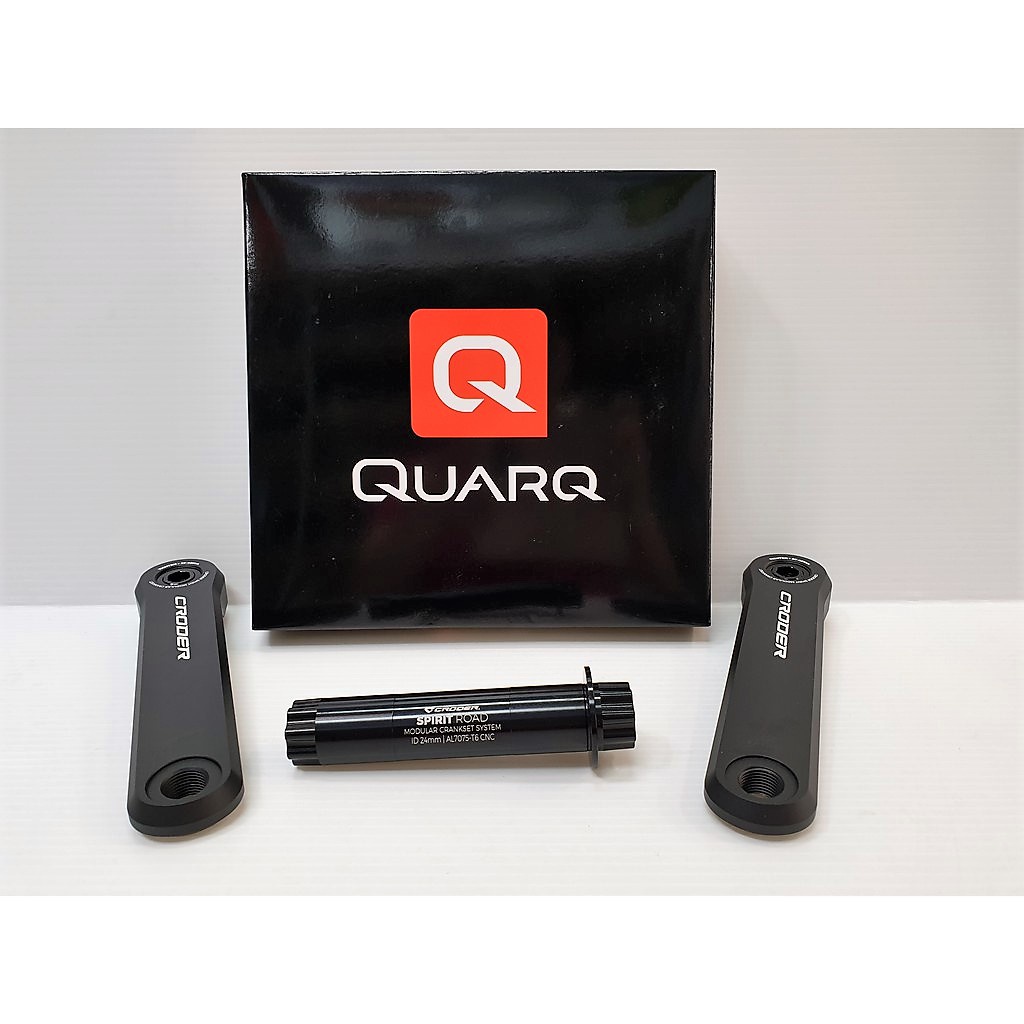 預購(QQ功率計+短曲柄+中軸一組功率大盤)QUARQ DFOUR AXS DUB