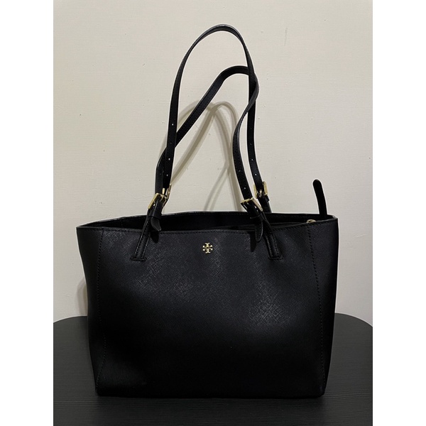 二手 - Tory Burch PVC 黑色托特包 | 蝦皮購物