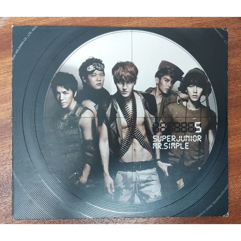 Cotton> 二手空專專輯CD SJ SUPER JUNIOR 5輯韓團Mr. Simple B版
