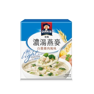 桂格 濃湯燕麥(白醬雞肉風味) 45g x 5包【家樂福】