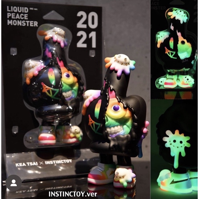 大久保 Instinctoy x Kea Tsai 中指怪 Liquid Peace Monster GID | 蝦皮購物