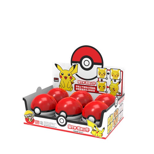 Pokemon 寶可夢變臉公仔精靈球S1 S2 一箱6款 | 蝦皮購物