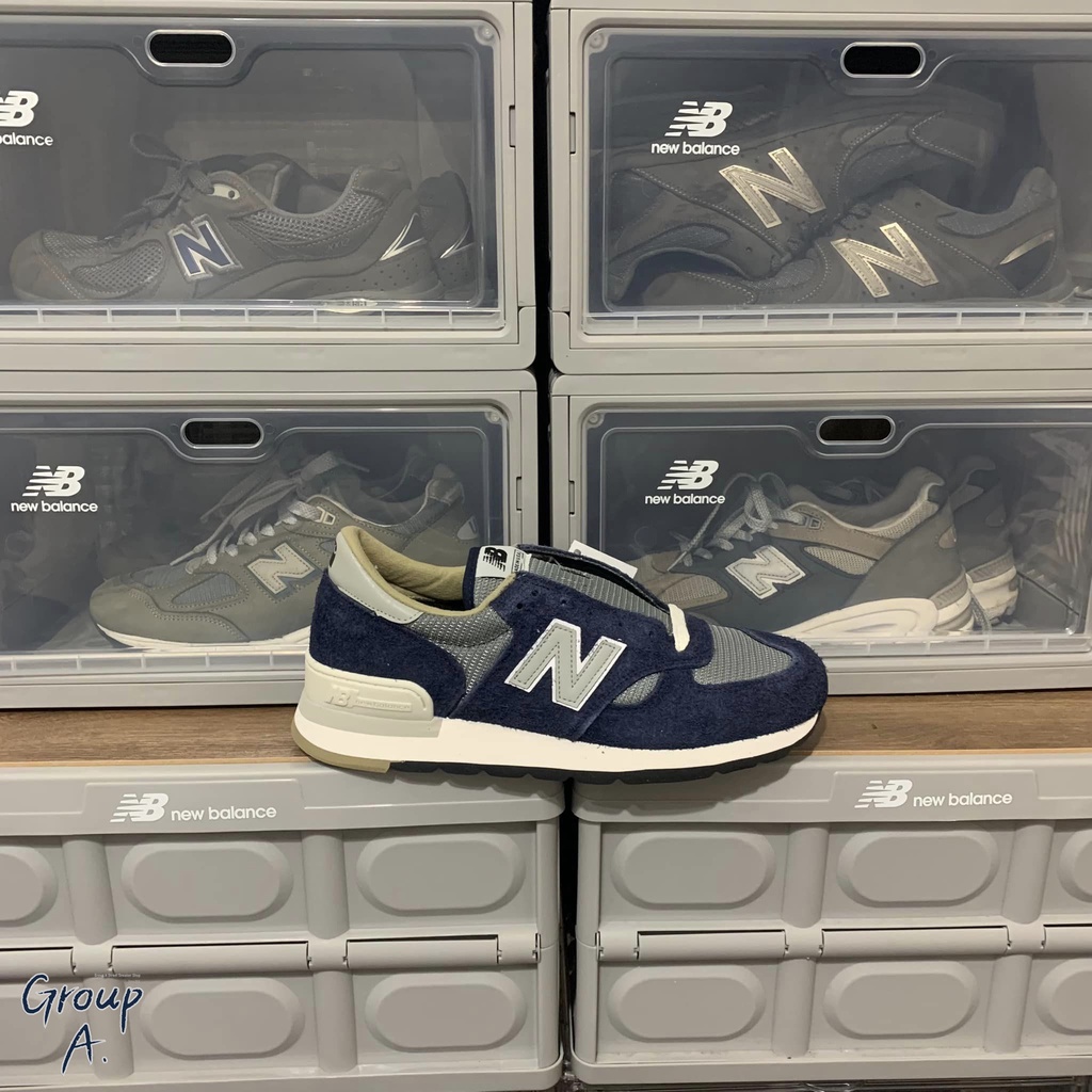 GROUP A】NEW BALANCE 990 V1 x Carhartt 深藍灰復古慢跑鞋M990CH1