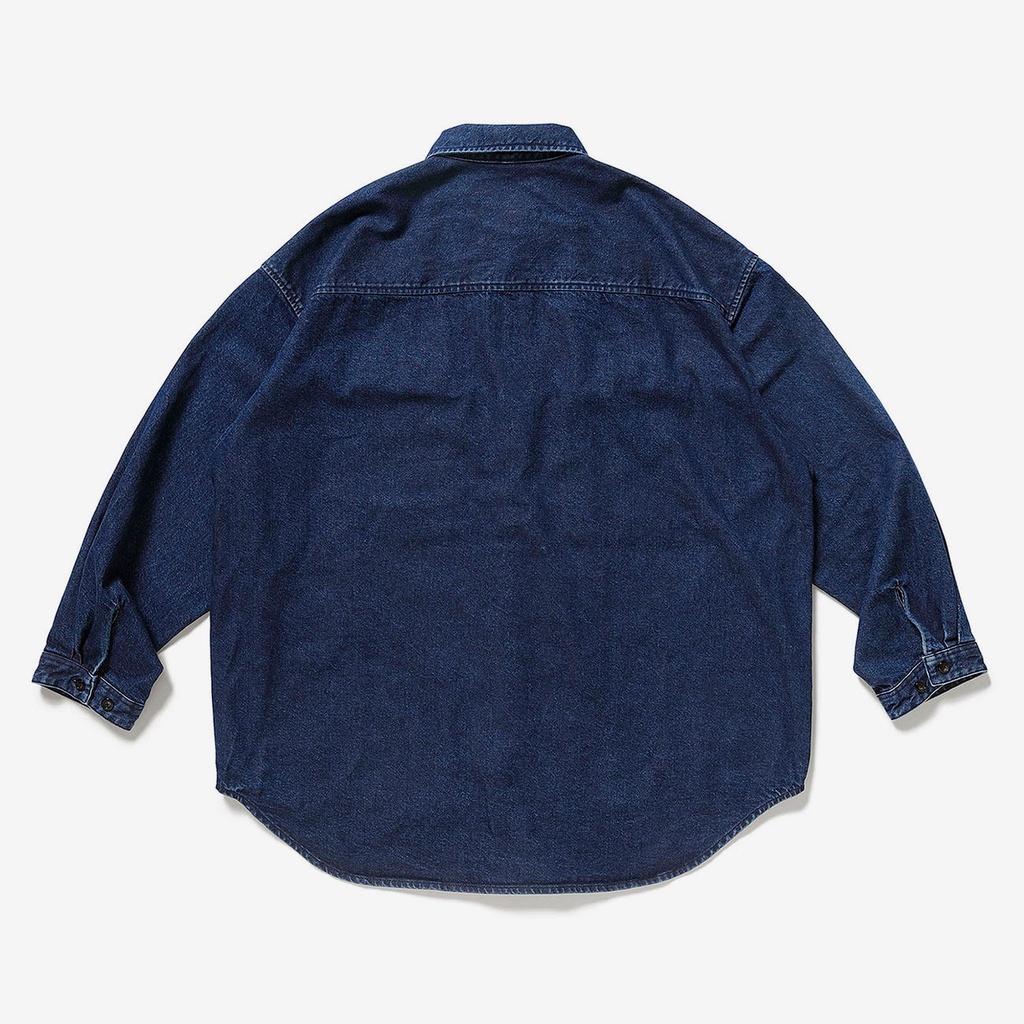 WTAPS WCPO LS COTTON DENIM INDIGO 03 - デニムシャツ・ダンガリーシャツ