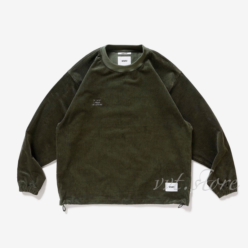 WTAPS 22AW SMOCK / LS / COTTON. CORDUROY. WUT 長袖T恤套衫| 蝦皮購物