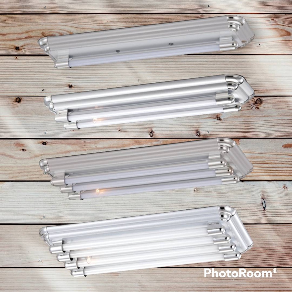 【LED T8美術型日光燈-2尺】單管 雙管 3管 4管 銀灰 核木 原木 LED T8 燈管 燈座 無IC皆可訂製 | 蝦皮購物