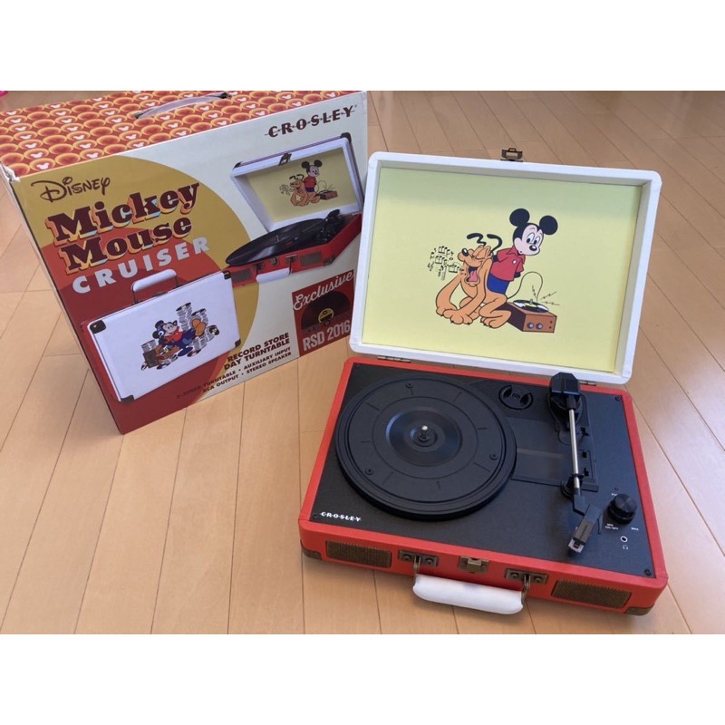 Crosley Cruiser 限量稀少絕版品 Disney米老鼠黑膠唱片機 手提式 / 留聲機 復古 唱盤