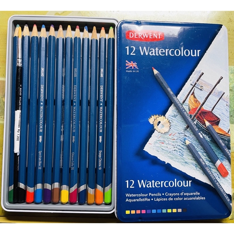英國Derwent 德爾文Watercolour 水性色鉛筆(12色) 32881 | 蝦皮購物