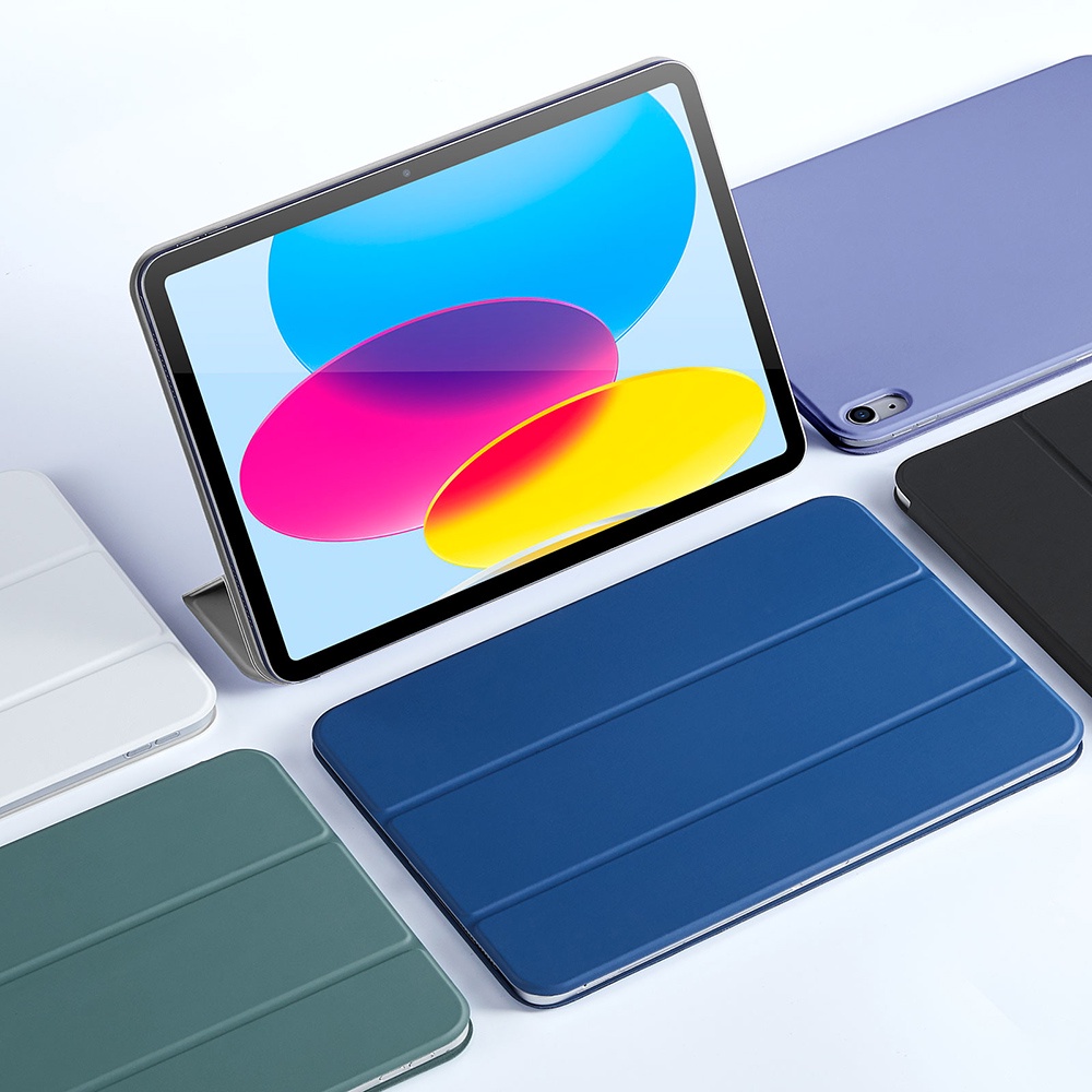 MLTIX 輕巧磁吸式 iPad 10.9 吋 (第 10 代，2022) 雙面夾含觸控板藍牙鍵盤組 - 繁體, 雅典白
