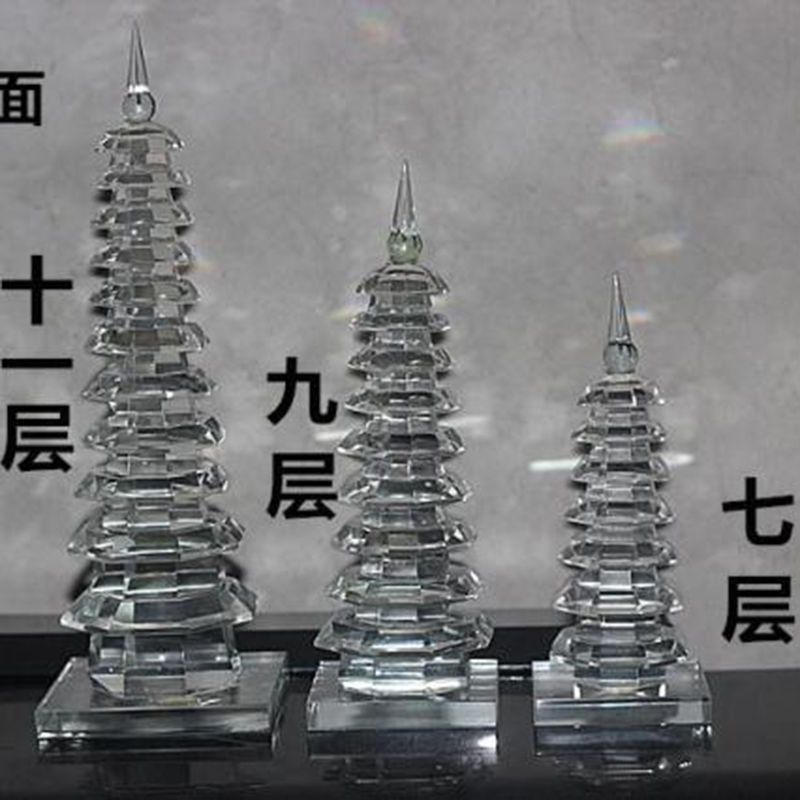 AAAAAAAAA級天然高透明度水晶文昌塔B0822/YS/PJ166/265 透明白水晶文昌塔7層9層11層13層水晶塔七層九層塔玻璃擺件| 蝦皮購物