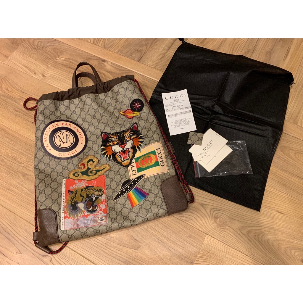 Gucci best sale backpack drawstring