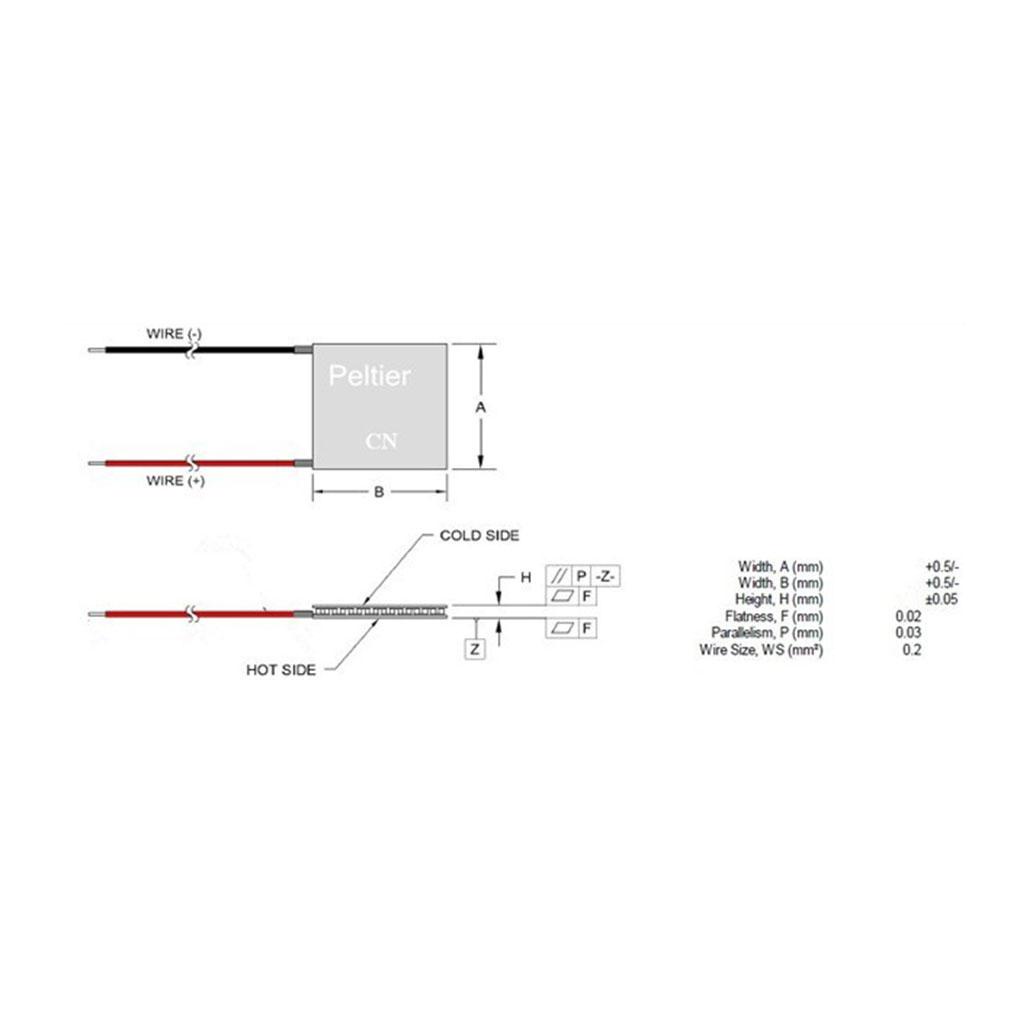 Tec1-12706 12706 TEC 熱電冷卻器 Peltier 模塊散熱器製冷半導體 12V 5A | 蝦皮購物