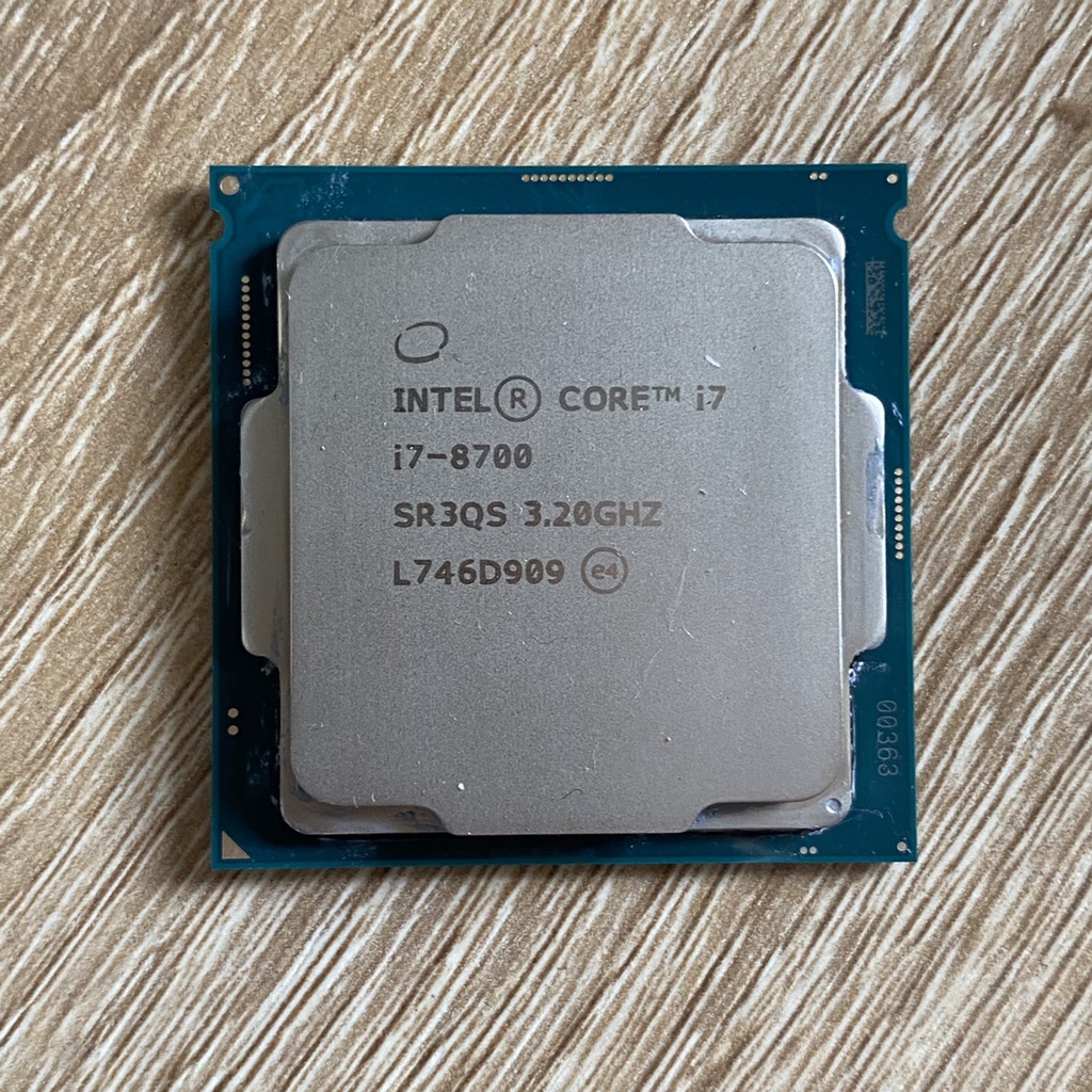 LGA1151 第八代intel 頂級i7 8700 6C12T 3.2G UpTo 4.6G