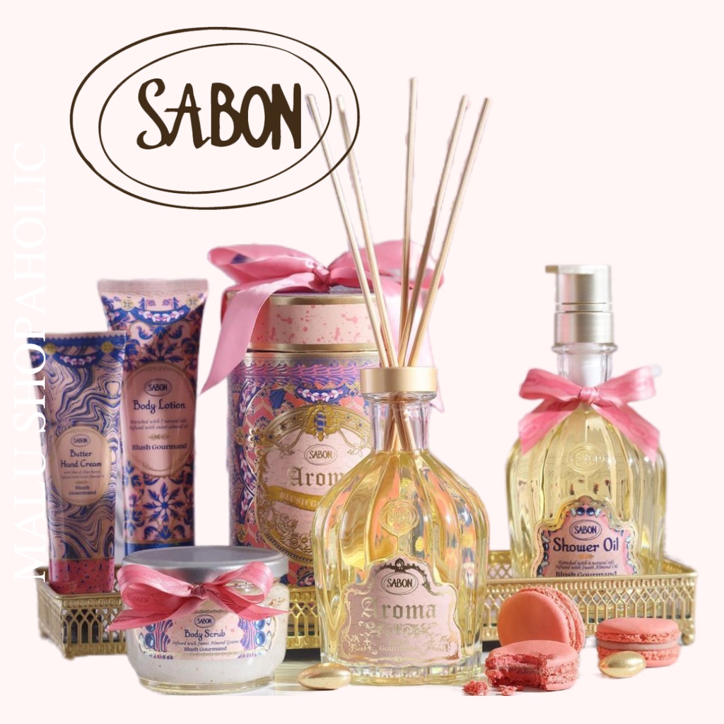 ️現貨在台 SABON 幸福饗宴 Blush Gourmand 沐浴油 磨砂膏 身體乳液 沐浴球 三部曲 擴香 | 蝦皮購物