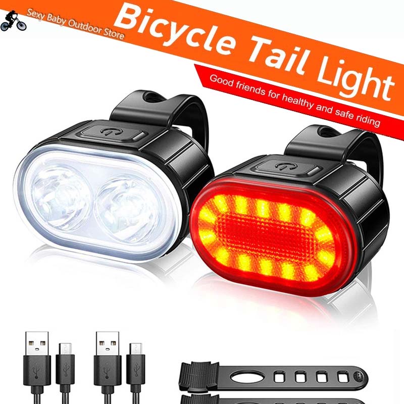 自行車燈 Led 前燈 Usb Mtb 山地自行車燈 自行車頭燈 自行車後尾燈 自行車配件 蝦皮購物