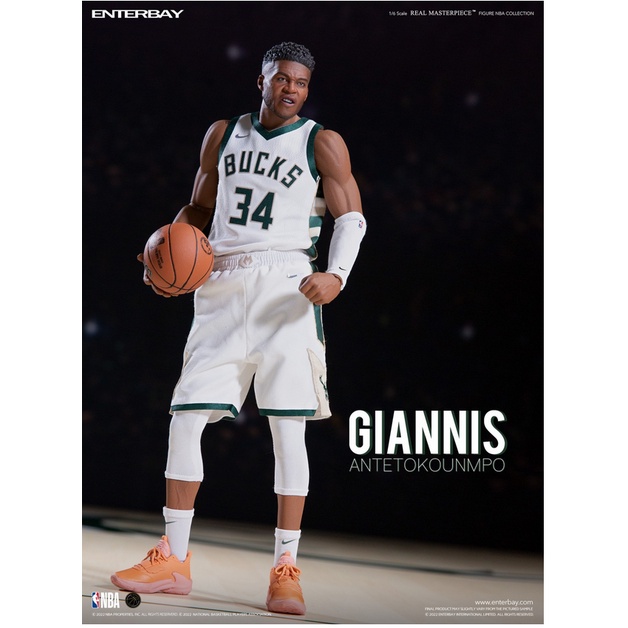 BEETLE ENTERBAY 1/6 GIANNIS 揚尼斯·阿德托昆博公鹿隊字母哥NBA 等身
